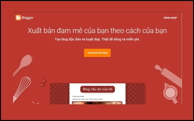 C&aacute;ch tạo blogspot