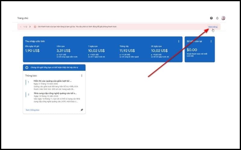 C&aacute;ch x&aacute;c minh Google Adsense