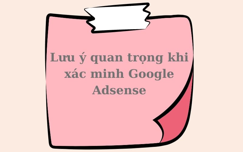 x&aacute;c minh Google Adsense