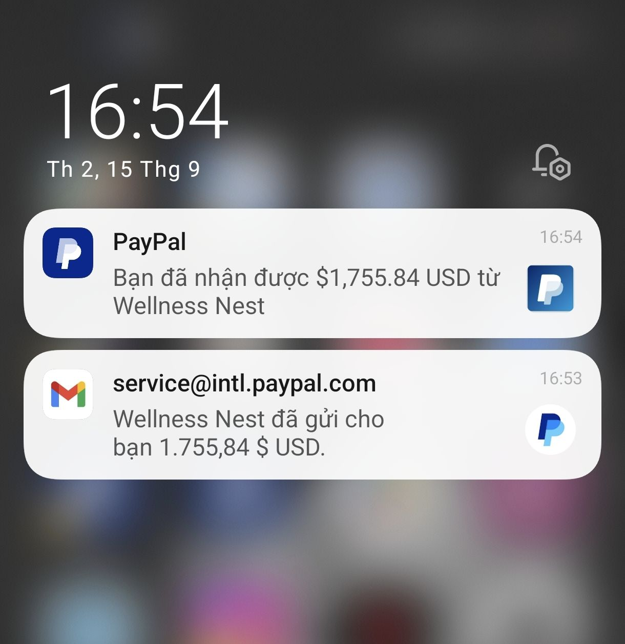 Bonus: Doanh thu vừa nhận tháng 9 vừa rồi của mình, chúc ae may mắn!